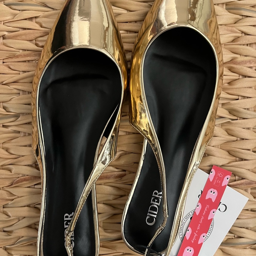 Cider Gold Women's Slingback Flats